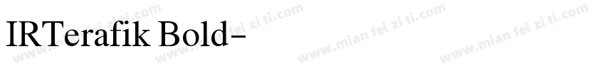 IRTerafik Bold字体转换